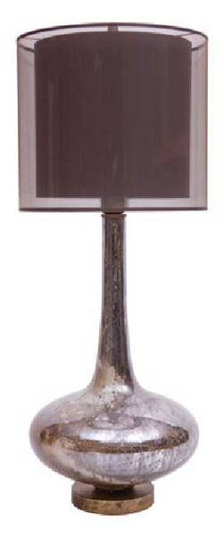Antiqued Glass Table Lamp