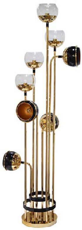 Black Window Floor Lamp