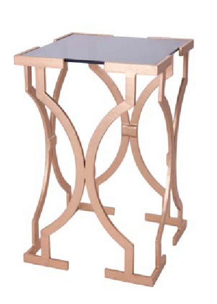 Geometric Base Side Table
