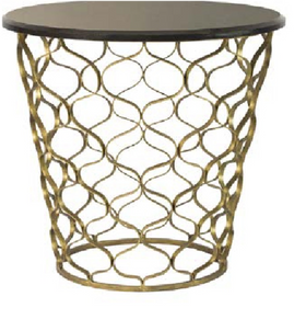 Gold Base Side Table