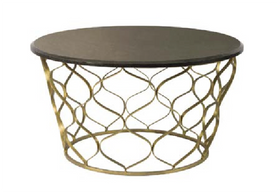 Gold Base Side Table