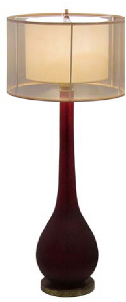 Tall Glass Table Lamp